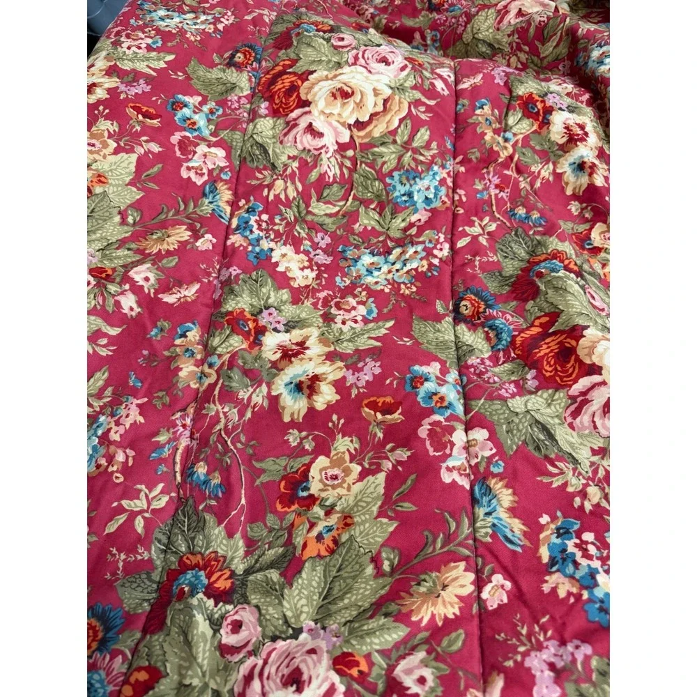 Chaps ralph Lauren Queen Comforter summerton Reversible Cottagecore vintage